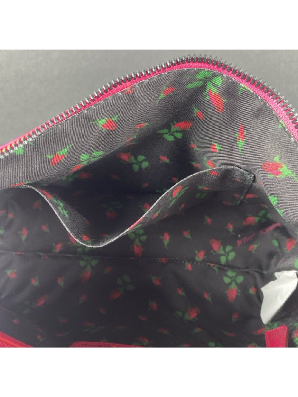 Betsey Johnson NY Large Pink Rose Purse Wristlet Bag NWOT - Picture 14 of 15